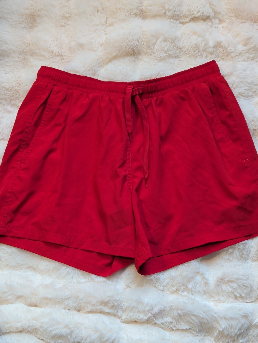 **2 for $20** Kortni Jeane Swim -  Mens Size Large Swim Shorts/ Trunks - Red